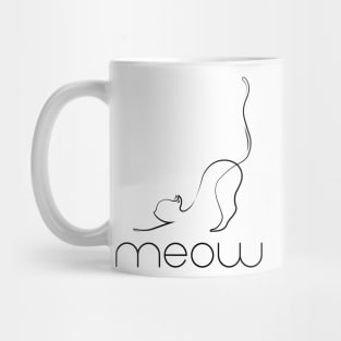 Minimalist cat Mug